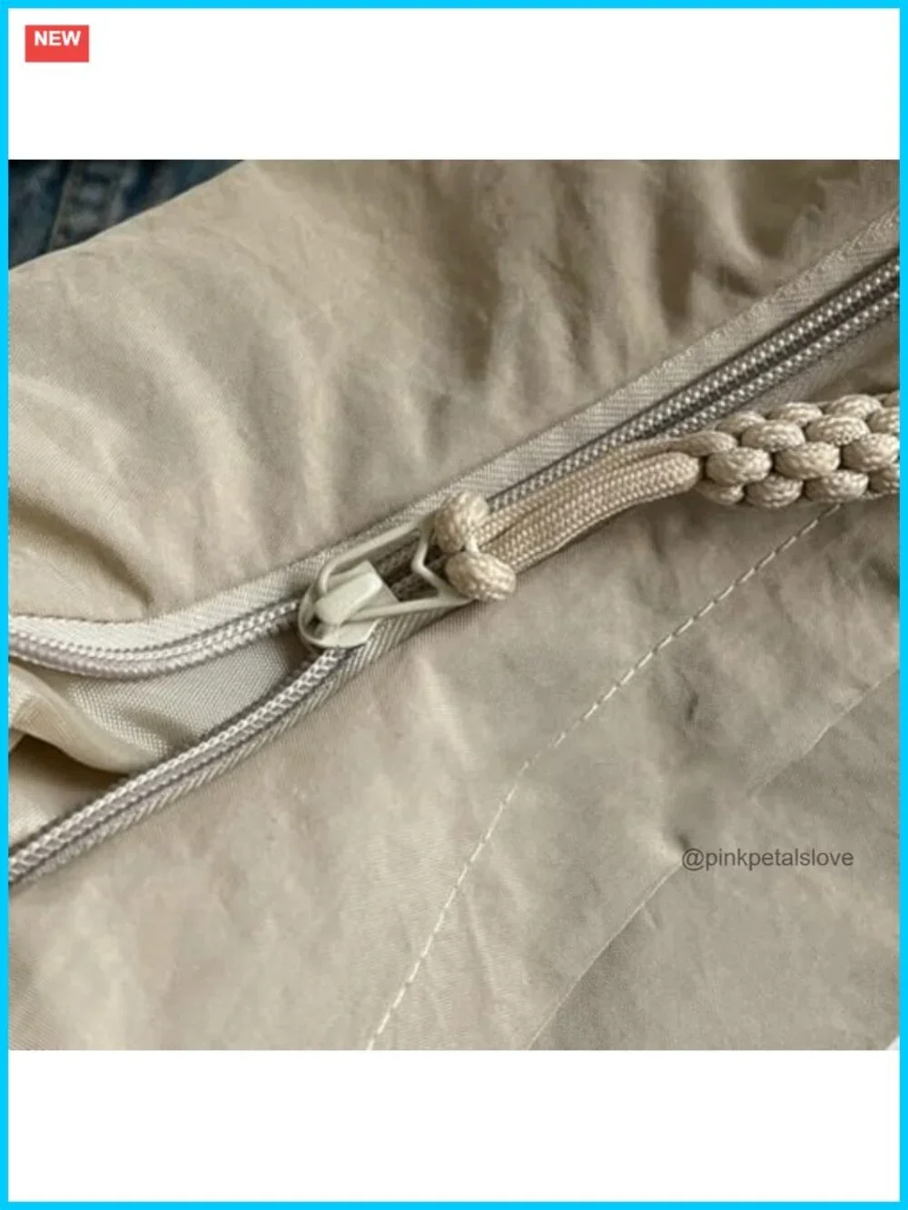 Retro Nylon Canvas Crescent Hobo Bag with Adjustable Strap